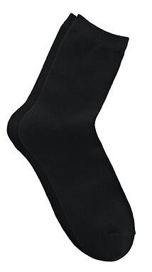 男式优质棉筒袜(4双装)黑色